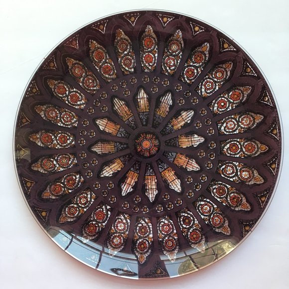 Pilgrim Glass Silhouette Server Plate Platter NIB - Picture 2 of 6